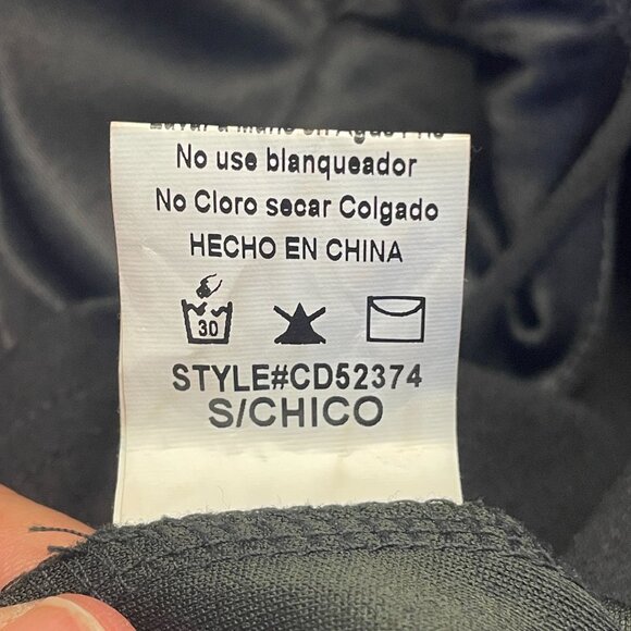 Vintage 90s Vampy Slip Dress Small 3D Floral Gothic Rose Bodycon Party Cocktail - Picture 11 of 11